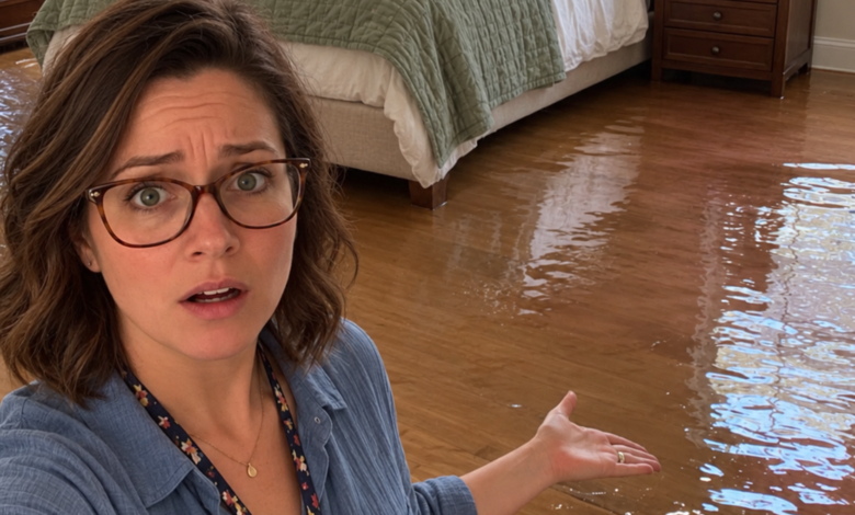 Wife Saw Pink Liquid Leaking from Husband’s Drawer During a Flood – She Sent Him a Photo, and He Begged Her Not to Open It
